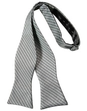 Load image into Gallery viewer, Cardi Self Tie Silver Palermo Bow Tie