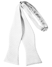 Load image into Gallery viewer, Cardi Self Tie White Palermo Bow Tie