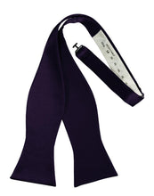 Load image into Gallery viewer, Cardi Self Tie Amethyst Luxury Satin Bow Tie