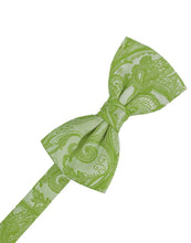 Load image into Gallery viewer, Cardi Pre-Tied Clover Tapestry Bow Tie