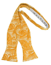 Load image into Gallery viewer, Cardi Self Tie Tangerine Tapestry Bow Tie