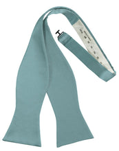 Load image into Gallery viewer, Cardi Self Tie Mist Luxury Satin Bow Tie