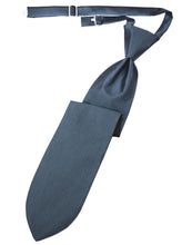 Load image into Gallery viewer, Cardi Pre-Tied Desert Blue Herringbone Necktie