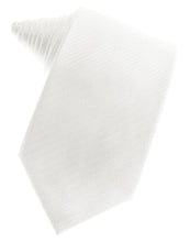 Load image into Gallery viewer, Cardi Self Tie Diamond White Herringbone Necktie