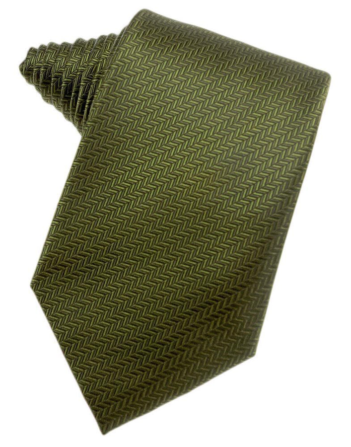 Cardi Self Tie Fern Herringbone Necktie