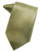Load image into Gallery viewer, Cardi Self Tie Gold Herringbone Necktie