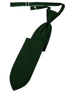Cardi Pre-Tied Hunter Herringbone Necktie
