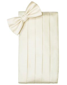 Cardi Ivory Herringbone Cummerbund