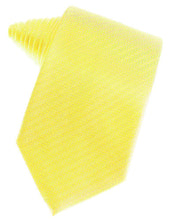 Load image into Gallery viewer, Cardi Self Tie Lemon Herringbone Necktie