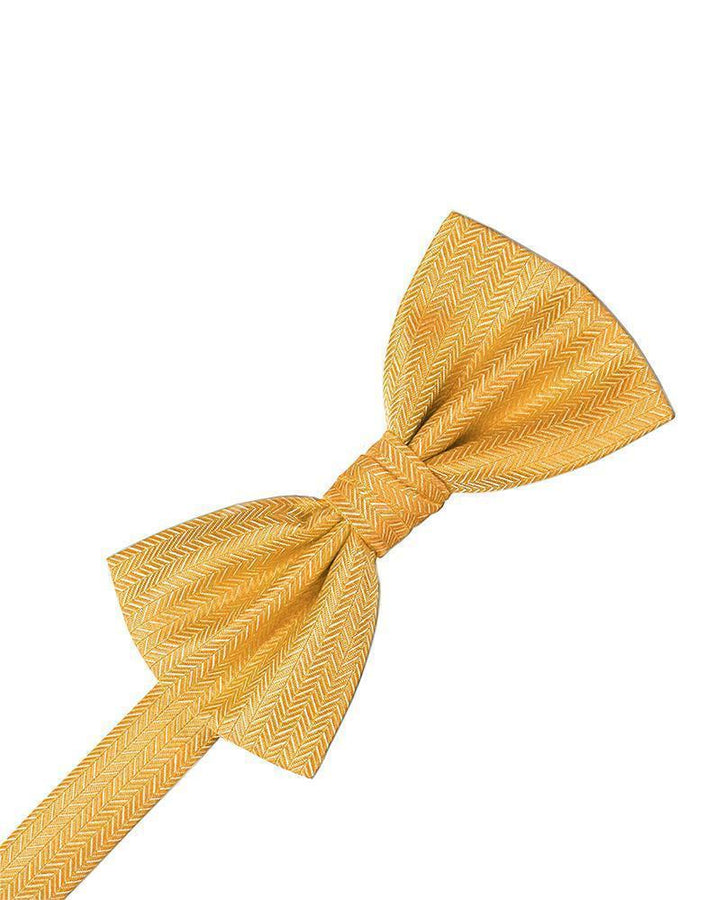 Cardi Mandarin Herringbone Bow Tie