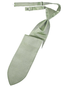 Cardi Pre-Tied Mint Herringbone Necktie