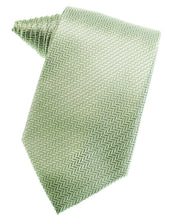 Load image into Gallery viewer, Cardi Self Tie Mint Herringbone Necktie