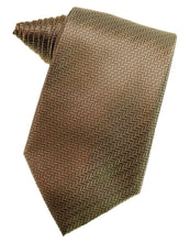 Load image into Gallery viewer, Cardi Self Tie Mocha Herringbone Necktie