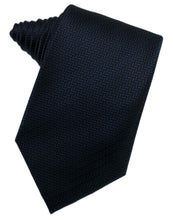 Load image into Gallery viewer, Cardi Self Tie Navy Herringbone Necktie