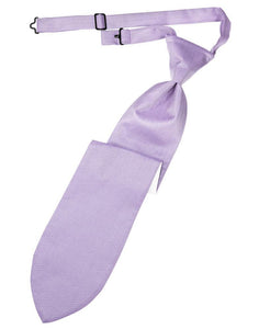 Cardi Pre-Tied Lavender Herringbone Necktie