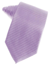 Load image into Gallery viewer, Cardi Self Tie Lavender Herringbone Necktie