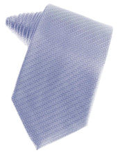 Load image into Gallery viewer, Cardi Self Tie Periwinkle Herringbone Necktie