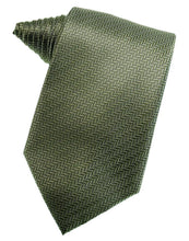 Load image into Gallery viewer, Cardi Self Tie Sage Herringbone Necktie
