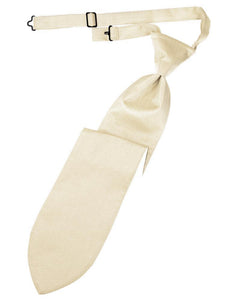 Cardi Pre-Tied Sand Herringbone Necktie