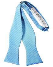 Load image into Gallery viewer, Cardi Self Tie Blue Ice Palermo Bow Tie