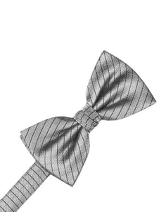 Cardi Pre-Tied Silver Palermo Bow Tie