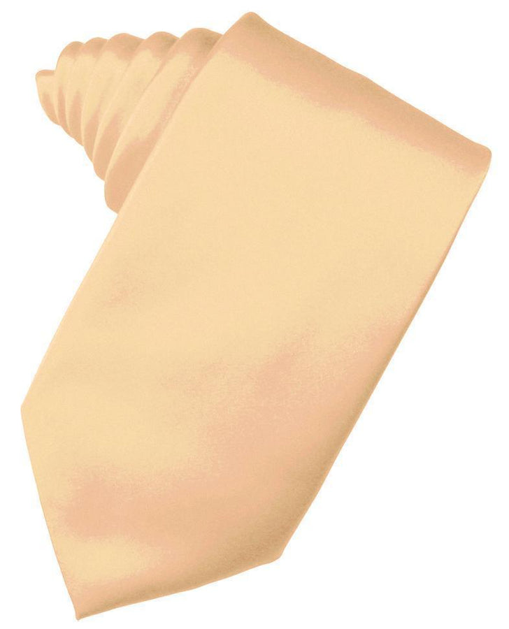 Cardi Self Tie Apricot Luxury Satin Necktie