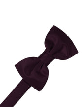 Load image into Gallery viewer, Cardi Pre-Tied Berry Luxury Satin Bow Tie