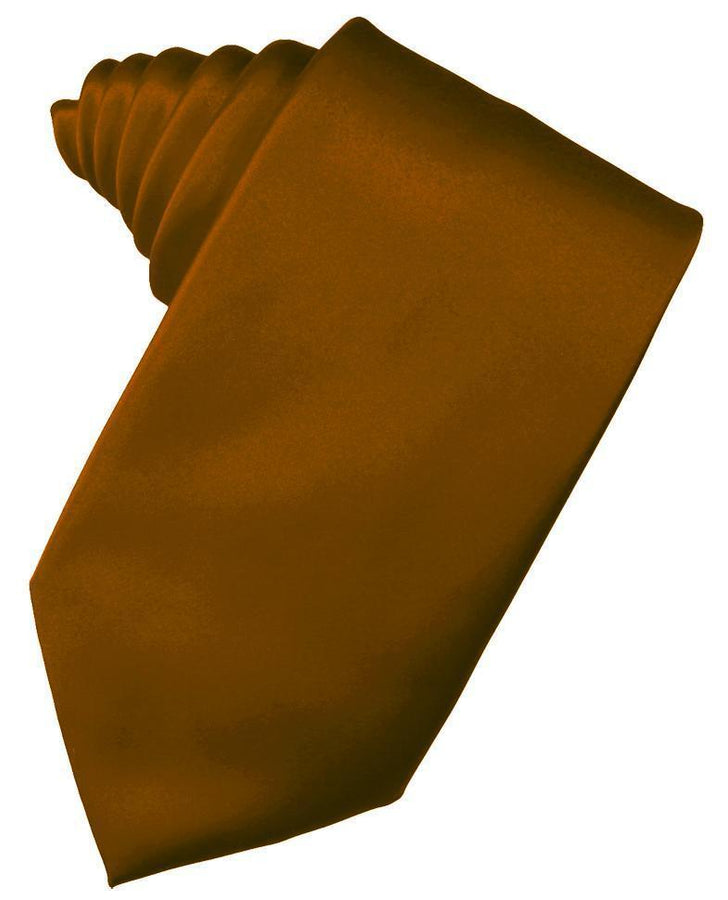 Cardi Self Tie Cognac Luxury Satin Necktie