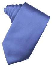 Load image into Gallery viewer, Cardi Self Tie Cornflower Luxury Satin Necktie