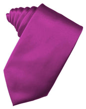 Load image into Gallery viewer, Cardi Self Tie Fuchsia Luxury Satin Necktie