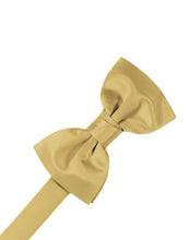 Load image into Gallery viewer, Cardi Pre-Tied Harvest Maize Luxury Satin Bow Tie