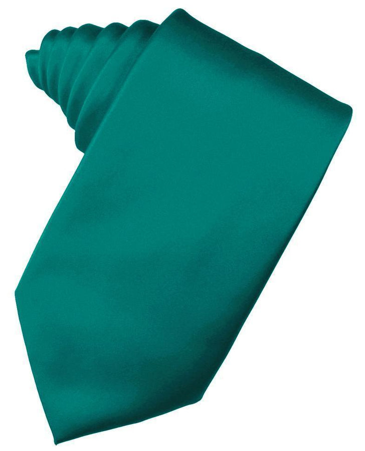 Cardi Self Tie Jade Luxury Satin Necktie