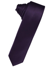 Load image into Gallery viewer, Cardi Self Tie Lapis Luxury Satin Skinny Necktie