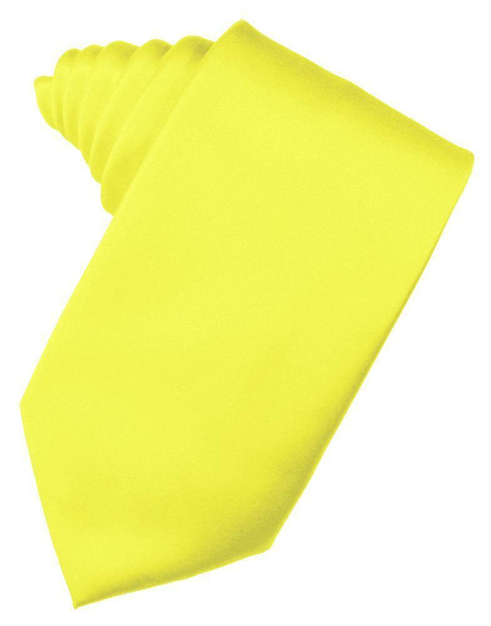 Cardi Self Tie Lemon Luxury Satin Necktie