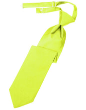 Load image into Gallery viewer, Cardi Pre-Tied Lime Luxury Satin Necktie