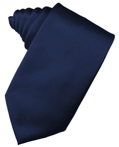 Cardi Self Tie Marine Luxury Satin Necktie