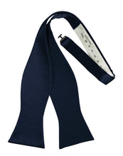 Load image into Gallery viewer, Cardi Self Tie Marine Luxury Satin Bow Tie