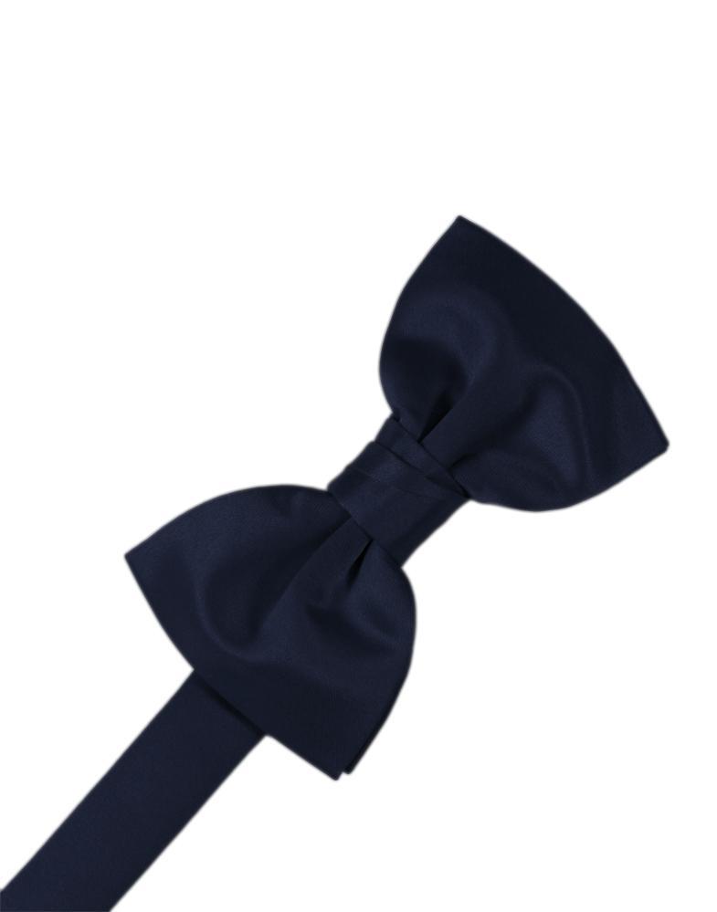 Cardi Pre-Tied Midnight Luxury Satin Bow Tie