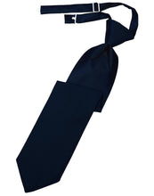 Load image into Gallery viewer, Cardi Pre-Tied Midnight Luxury Satin Necktie