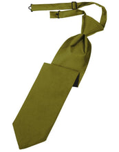 Load image into Gallery viewer, Cardi Pre-Tied Moss Luxury Satin Necktie
