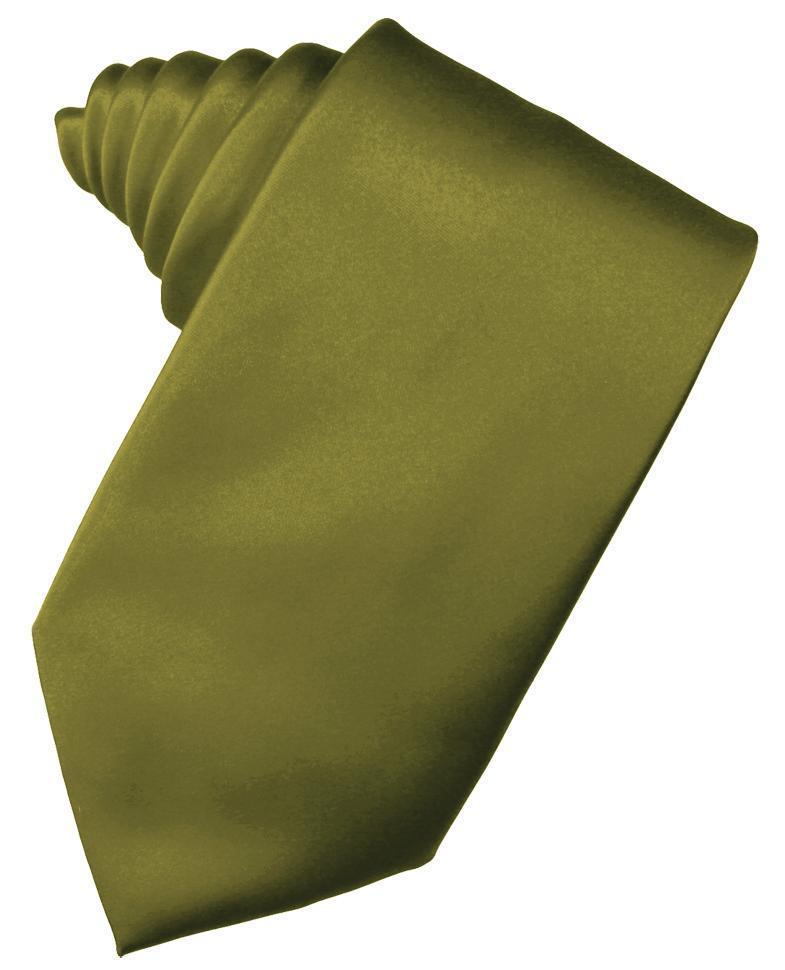 Cardi Self Tie Moss Luxury Satin Necktie