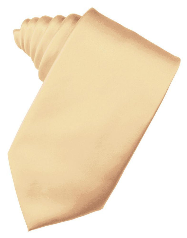 Cardi Self Tie Peach Luxury Satin Necktie