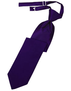 Cardi Pre-Tied Purple Luxury Satin Necktie
