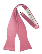 Load image into Gallery viewer, Cardi Self Tie Rose Petal Luxury Satin Bow Tie