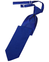 Load image into Gallery viewer, Cardi Pre-Tied Royal Blue Luxury Satin Necktie