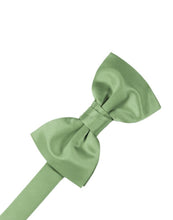 Load image into Gallery viewer, Cardi Pre-Tied Sage Luxury Satin Bow Tie