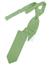 Load image into Gallery viewer, Cardi Pre-Tied Sage Luxury Satin Skinny Necktie