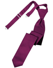 Load image into Gallery viewer, Cardi Pre-Tied Sangria Luxury Satin Skinny Necktie