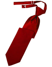 Load image into Gallery viewer, Cardi Pre-Tied Scarlet Luxury Satin Necktie