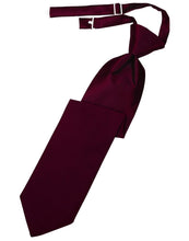 Load image into Gallery viewer, Cardi Pre-Tied Wine Luxury Satin Necktie